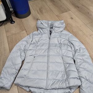 Patagonia Light Gray Women's Packable Puffer Jacket with Hood
